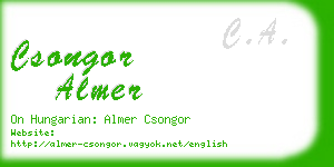 csongor almer business card